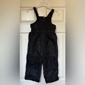 NWOT HEALTHTEX Toddler Unisex Snowbib 4T Black Reinforced knees, Adjustable